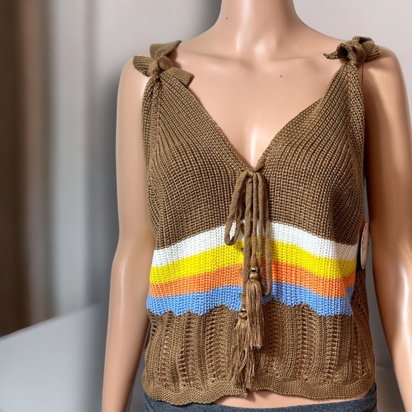 Jolie & Joy by FCT With Love Tops Jolie Joy Womens Top Crocheted